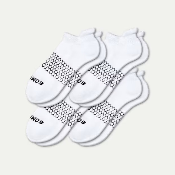 Bombas Accessories - Bombas Women's Ankle Sock 4-Pack - solid white - NWT